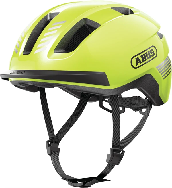 Abus Purl-Y Signal Yellow E-Bike Helm - Image 3