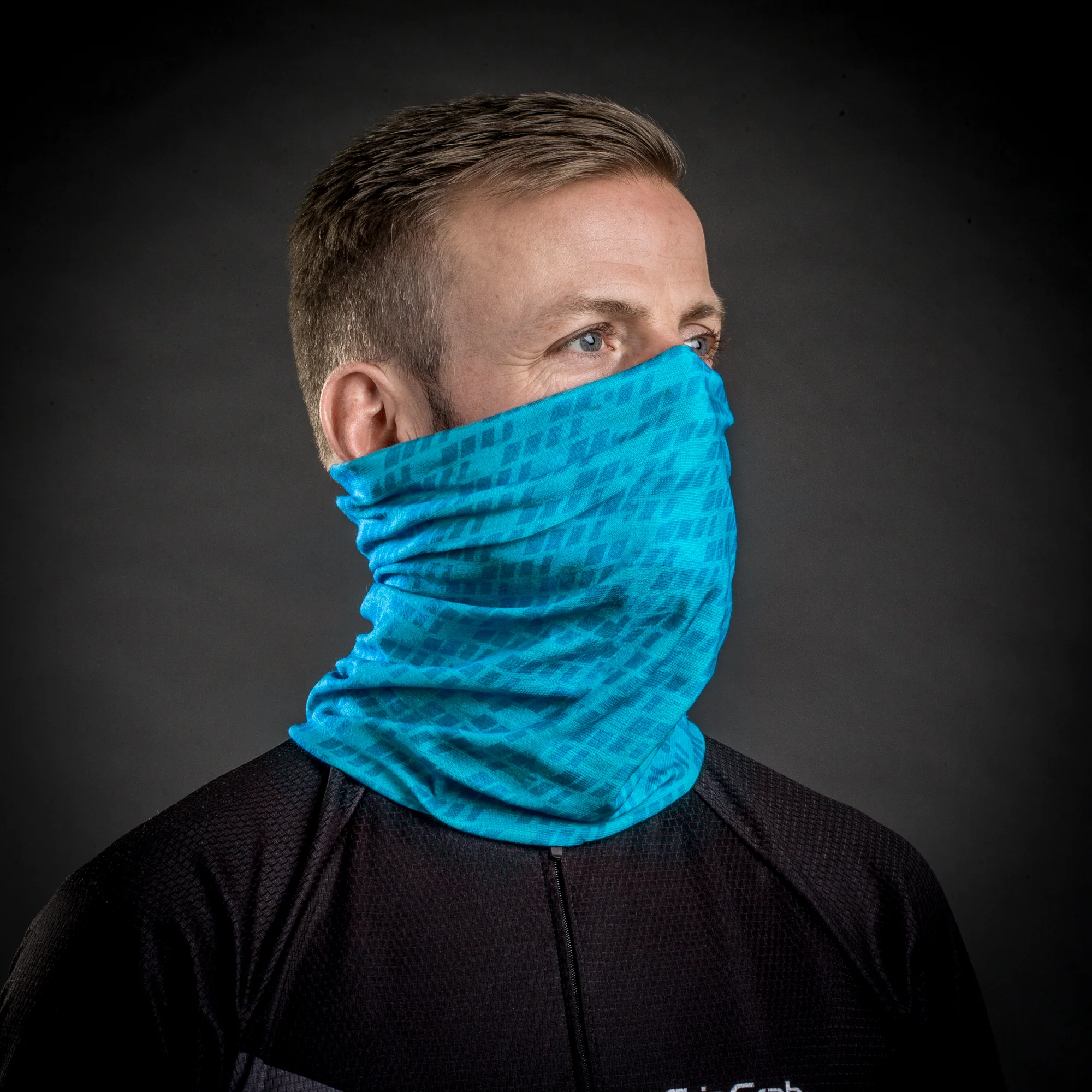 GripGrab Multifunctional Neckwarmer Blue Onesize - Image 3