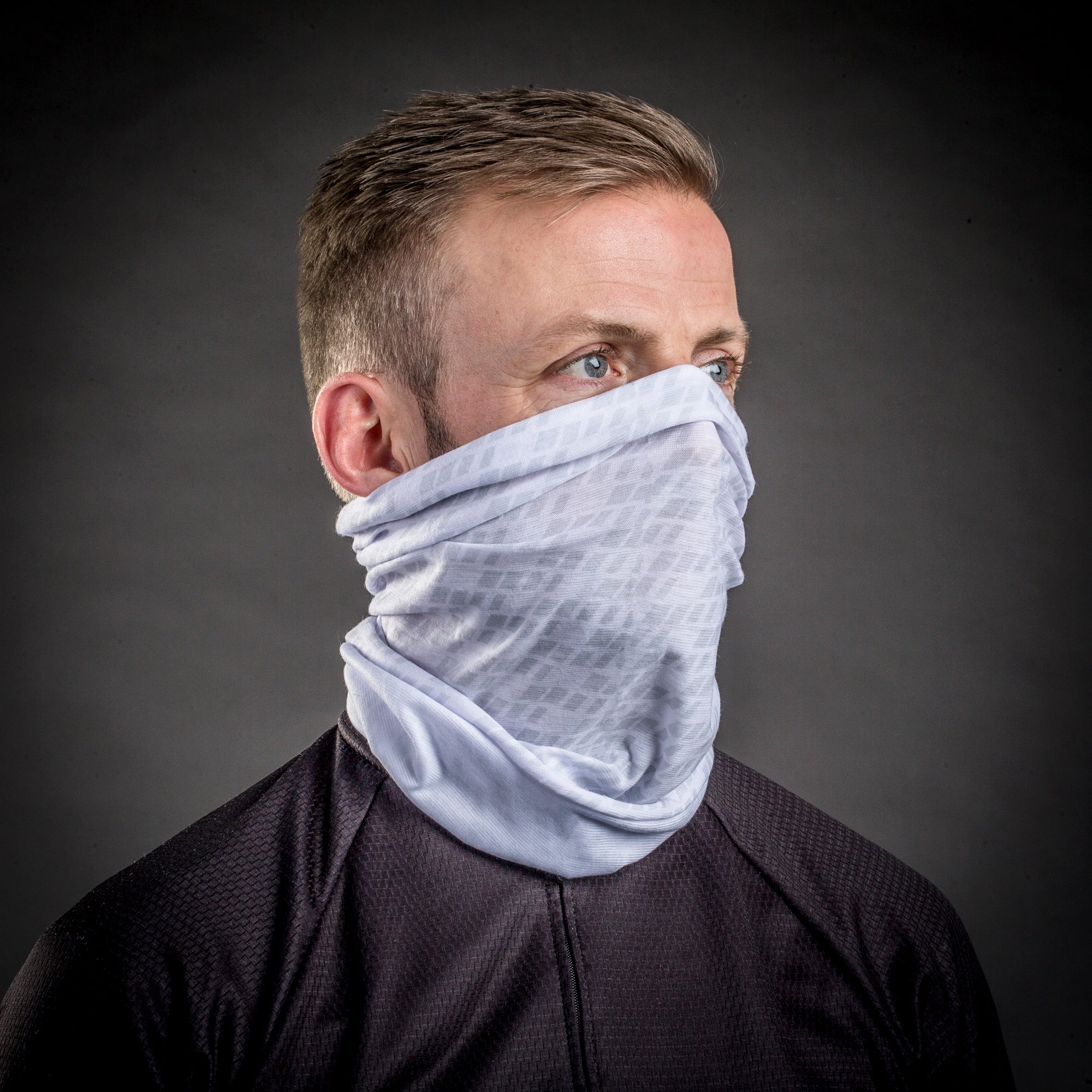 GripGrab Multifunctional Neckwarmer White Onesize - Image 3
