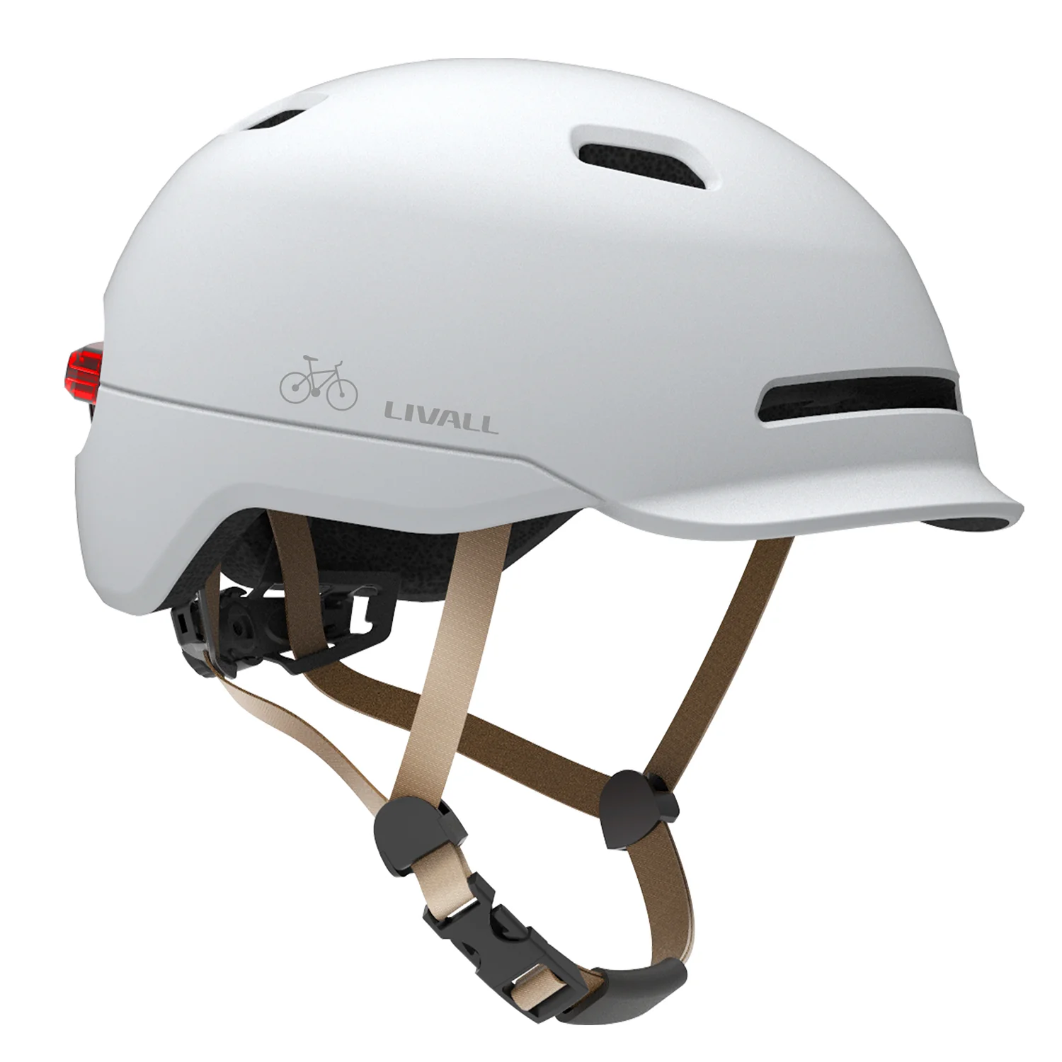 Livall C20 White mit LED Licht - Image 2