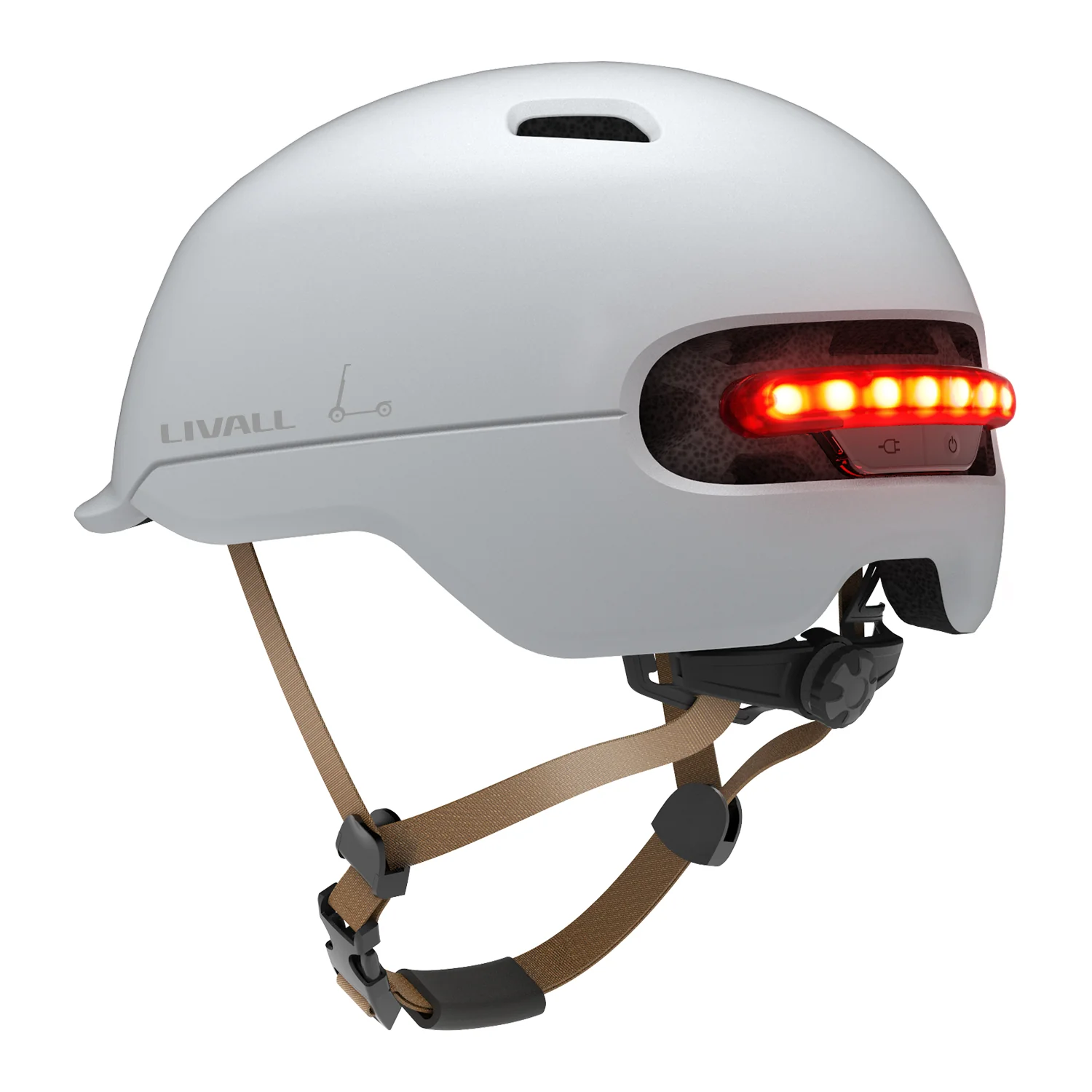 Livall C20 White mit LED Licht - Image 6